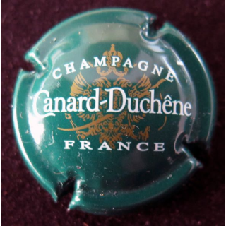 Capsule Muselet de bouteille de champagne CANARD-DUCHENE n° 75  vert grandes lettres