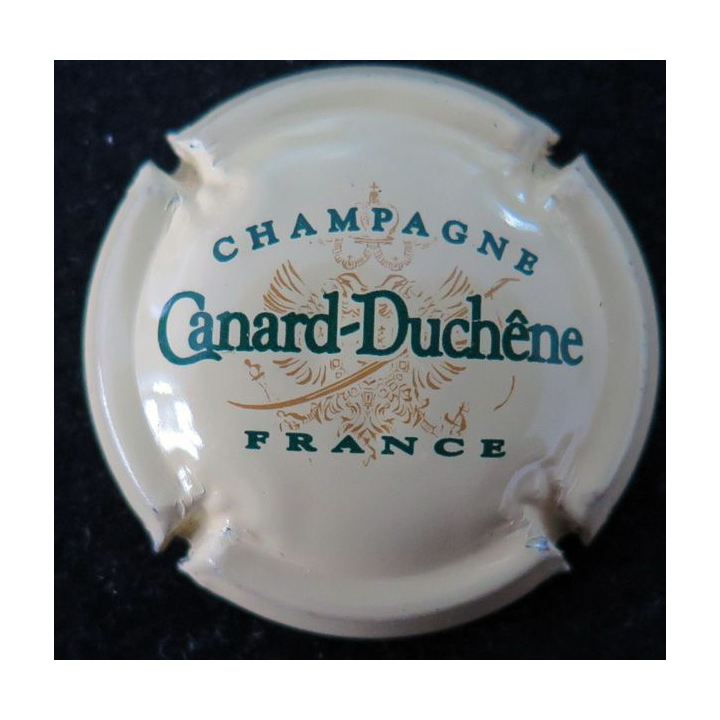 Capsule Muselet de bouteille de champagne CANARD-DUCHENE n° 74 Jaune-crème