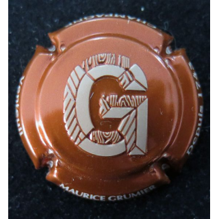 Capsule Muselet de bouteille de champagne GRUMIER Maurice n° 29 estampée cuivre