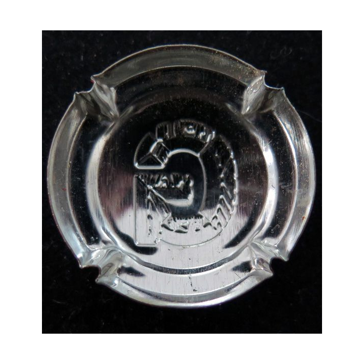 Capsule Muselet de bouteille de champagne GRUMIER Maurice n° 29 estampée cuivre