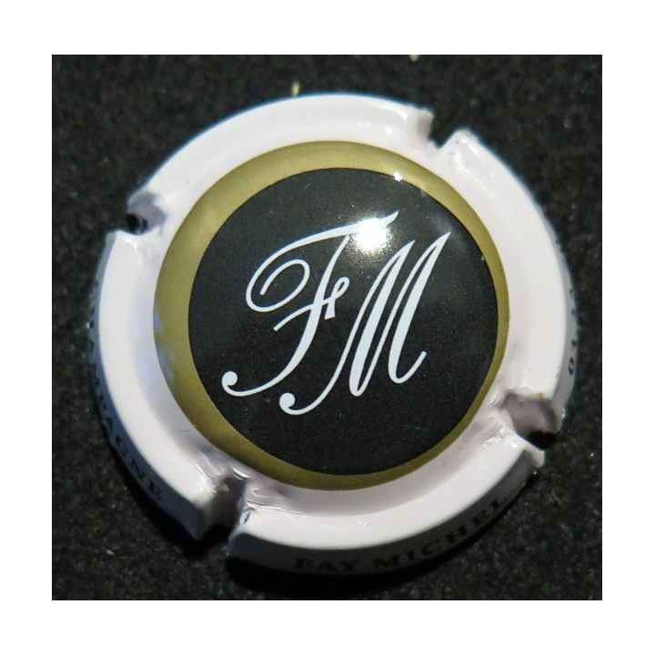 Capsule Muselet de bouteille de champagne FAY Michel n° 41e rose pâle