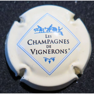 Capsule Muselet de bouteille LES CHAMPAGNES DE VIGNERONS n° 665bc 