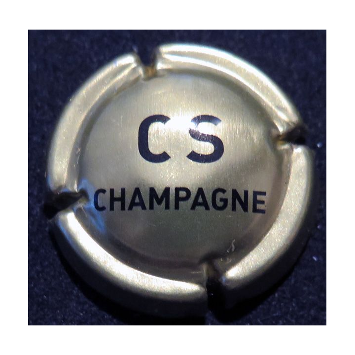Capsule Muselet de bouteille de champagne COMTE DE SENNEVAL n°1 or et noir