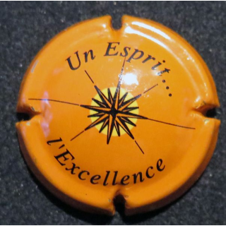 Capsule Muselet de bouteille de champagne BARON-FUENTE n°11 fond orange