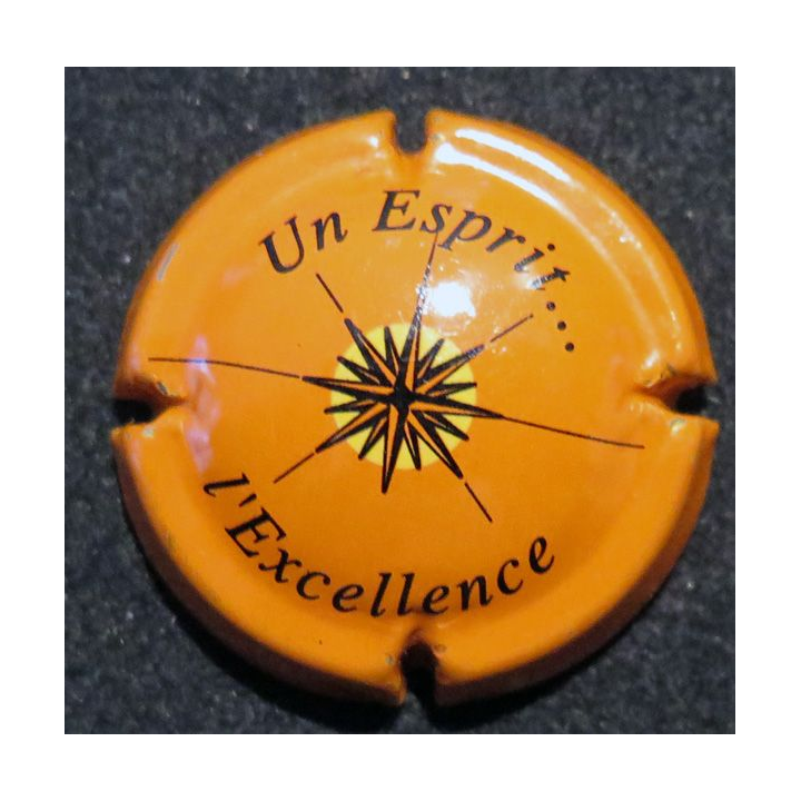 Capsule Muselet de bouteille de champagne BARON-FUENTE n°11 fond orange