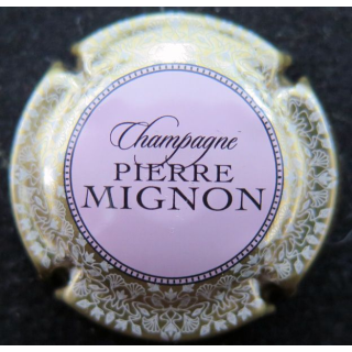Capsule Muselet de bouteille de champagne MIGNON Pierre n° 151i rose contour or