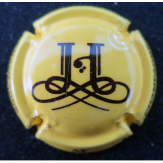 Capsule Muselet de bouteille de champagne HAMM n°15 jaune et noir