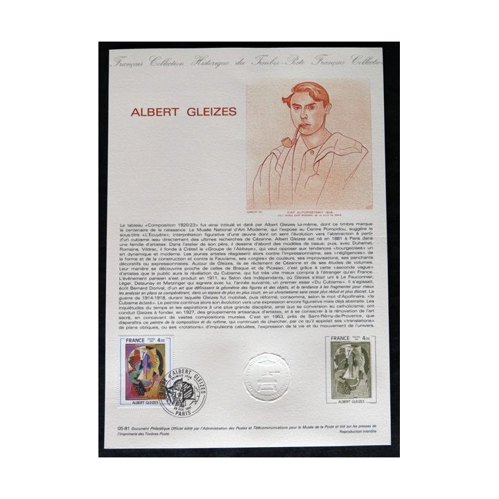Document philatéliques : Collection historique du timbre poste français Albert Gleize
