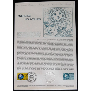 Document philatéliques : Collection historique du timbre poste français Energies nouvelles