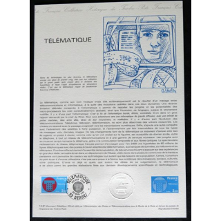 Document philatéliques : Collection historique du timbre poste français Télématique