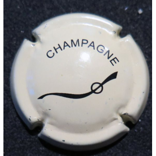 Capsule Muselet de bouteille de champagne LANSON INTERNATIONAL n° 1 crème et noir 