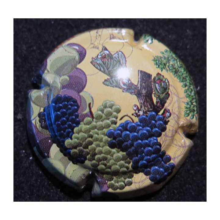 Capsule Muselet de bouteille de Crémant FINES BULLES vigne