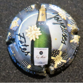 Capsule Muselet de bouteille de champagne FAY Michel n° A11b Joyeuses fêtes