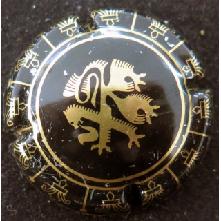 Capsule Muselet de bouteille UNION CHAMPAGNE DE SAINT GALL n° 1 noir