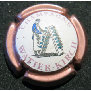 Capsule Muselet de bouteille de champagne WATIER-KIRCH n° 8 contour cuivre