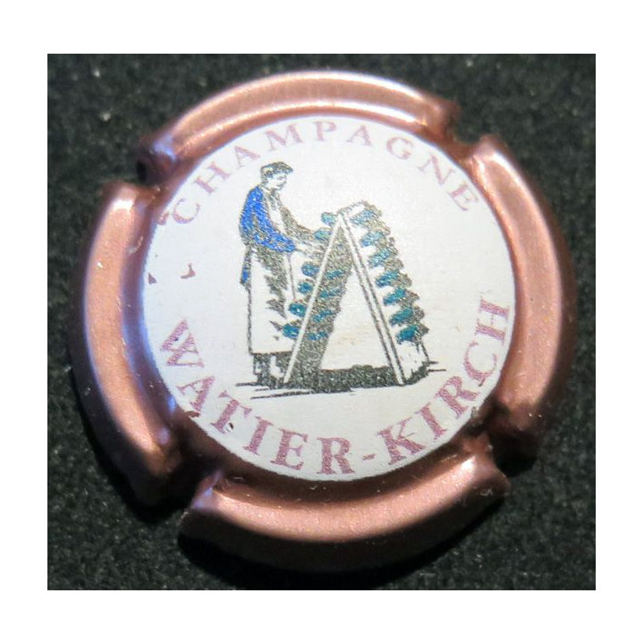Capsule Muselet de bouteille de champagne WATIER-KIRCH n° 8 contour cuivre