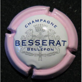 Capsule Muselet de bouteille de champagne BESSERAT DE BELLEFON n°35c contour rose