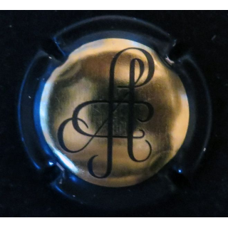 Capsule Muselet de bouteille de champagne PELLETIER (Veuve) n° 1 Or et Noir