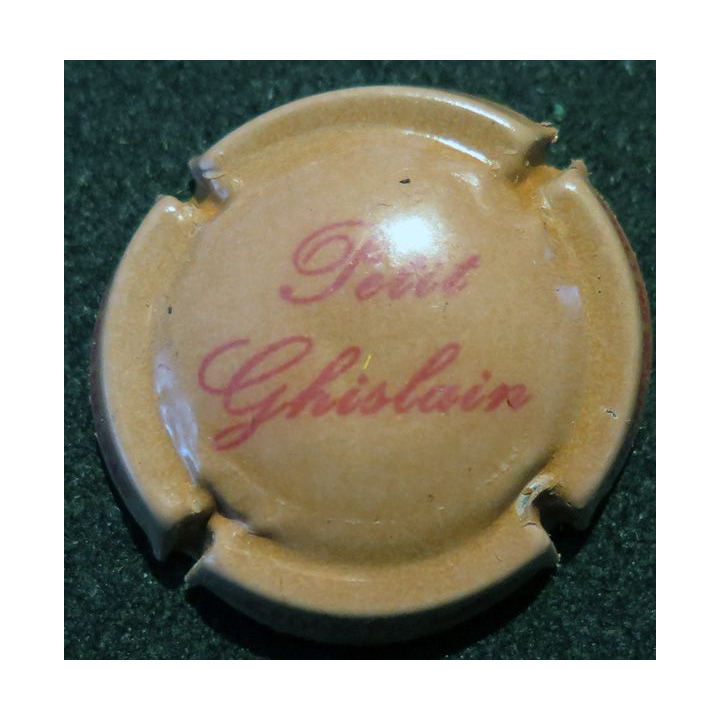 Capsule Muselet de bouteille de Champagne PETIT Ghislain n° 5 nom marron