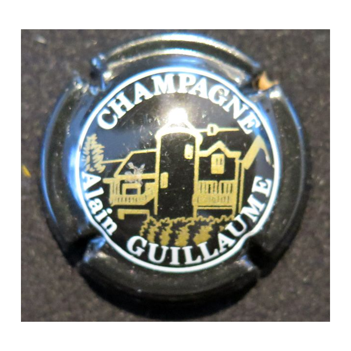 Capsule Muselet de bouteille de champagne GHUILLAUM%E Alain n° 4 noir