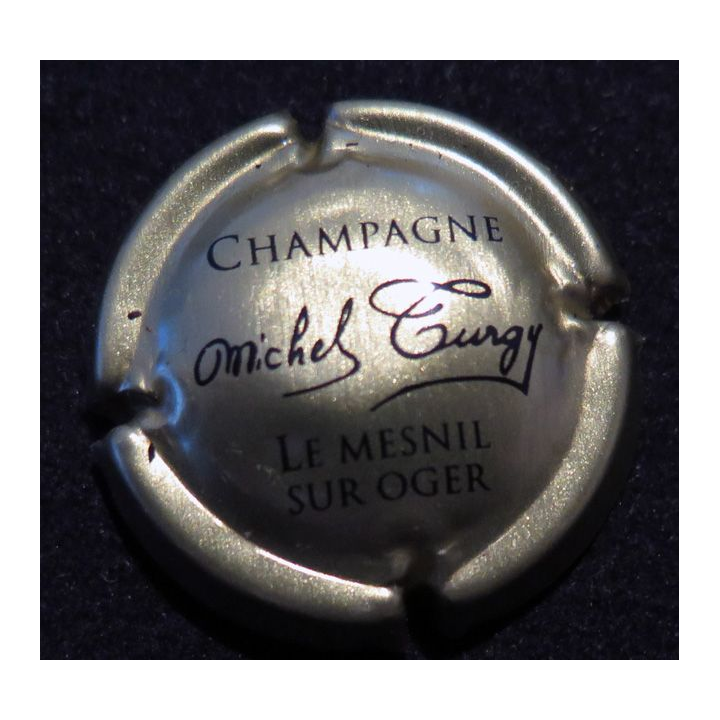 Capsule Muselet de bouteille de champagne TURGY Michel n° 1c Ore et noir