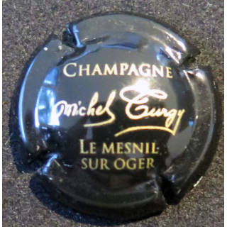 Capsule Muselet de bouteille de champagne TURGY Michel n° 1 noir et or