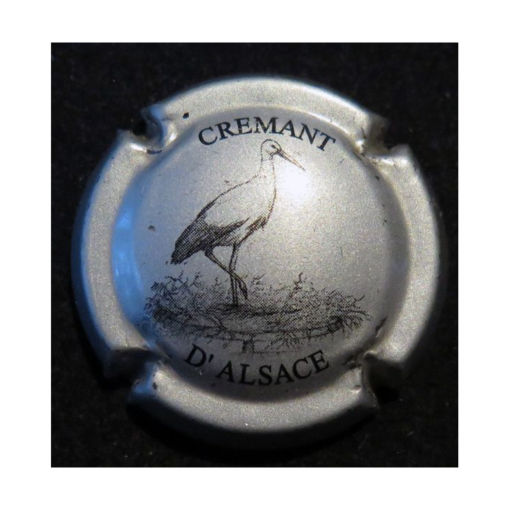 Capsule Muselet de bouteille de CRÉMANT D'ALSACE n°64a 