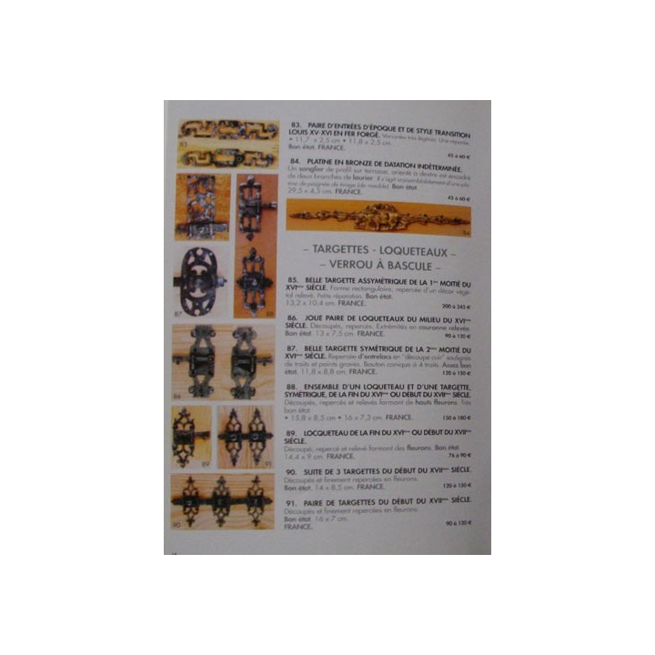 Catalogue de l'hôtel des ventes de Neuilly Septembre 2003 très illustré