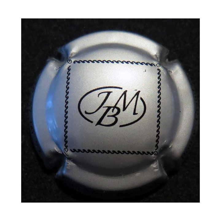 Capsule Muselet de bouteille de champagne BANDOCK Jean-Marie n° 7c Argent et noir