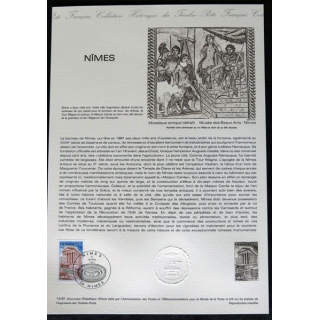 Document philatéliques : Collection historique du timbre poste français "Nîmes"