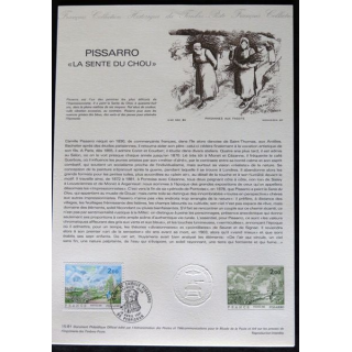 Document philatéliques : Collection historique du timbre poste français "PISSARO"