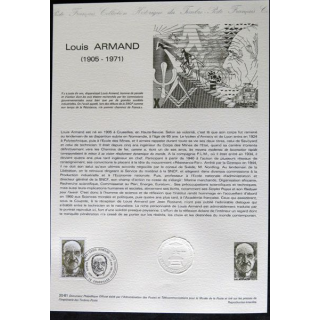 Document philatéliques : Collection historique du timbre poste français "Louis Armand  1905 - 1971"