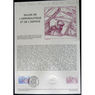 Document philatélique : Collection historique du timbre poste français "Salon de l'Aréonautique et de l'Espace"