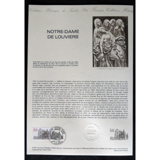 Documents philatéliques : Collection historique du timbre poste français "Notre-Dame de Louviers"