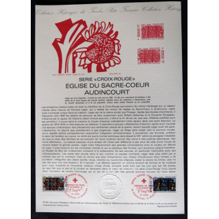 Documents philatéliques : Collection historique du timbre poste français "Série Croix-Rouge"