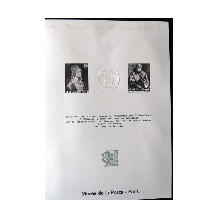 Documents philatéliques : Collection historique du timbre poste français "Page de garde 1981"