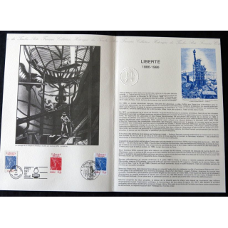 Documents philatéliques : Collection historique du timbre poste français "Liberté 1886 - 1986"