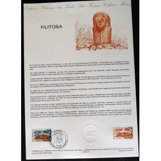 Documents philatéliques : Collection historique du timbre poste français "Filitosa"