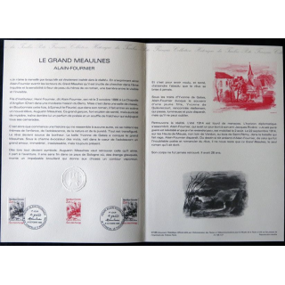 Documents philatéliques : Collection historique du timbre poste français "Le grand Meaulnes"