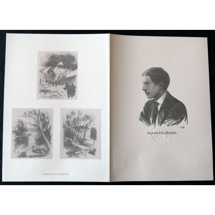 Documents philatéliques : Collection historique du timbre poste français "Le grand Meaulnes"
