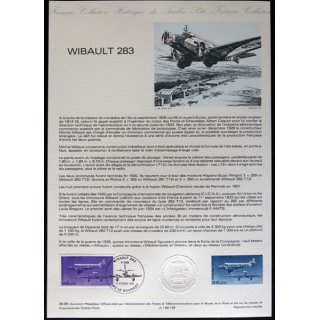 Documents philatéliques : Collection historique du timbre poste français "Wibault 283"