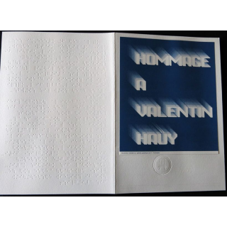 Documents philatéliques : Collection historique du timbre poste français "Hommage à Valentin Hauy"