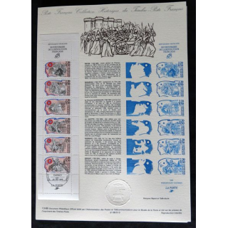 Documents philatéliques : Collection historique du timbre poste français "Bicentenaire de la Révolution française"