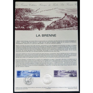 Documents philatéliques : Collection historique du timbre poste français "La Brenne"