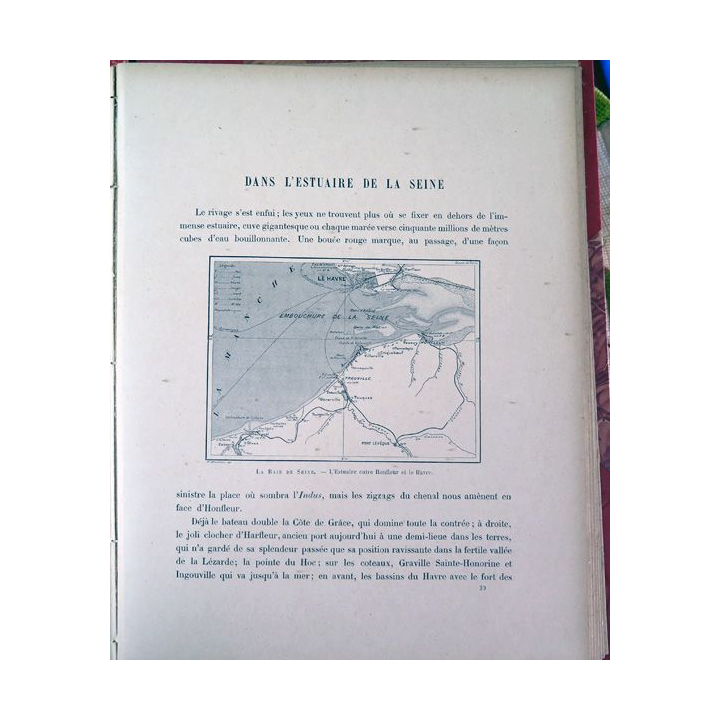 Voyage d'un petit Parisien De Paris à la mer par Constant de Tours demi cuir Emile Gaillard Editeur