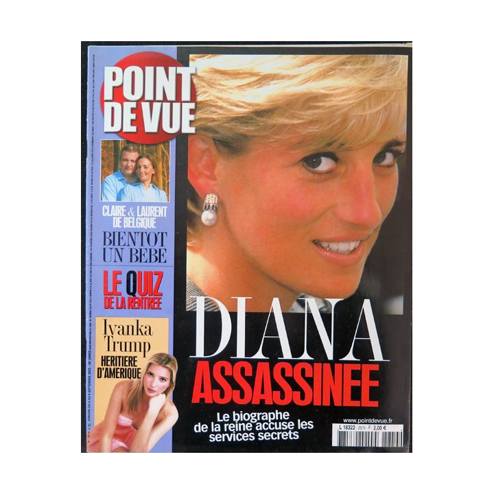 Point de vue n° 2876 du 2 au 9 septembre 2003 sur Diana assassinée