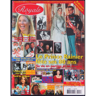 Royals n° 12 Juin 2003 sur le Prince Rainier fête ses 80 ans