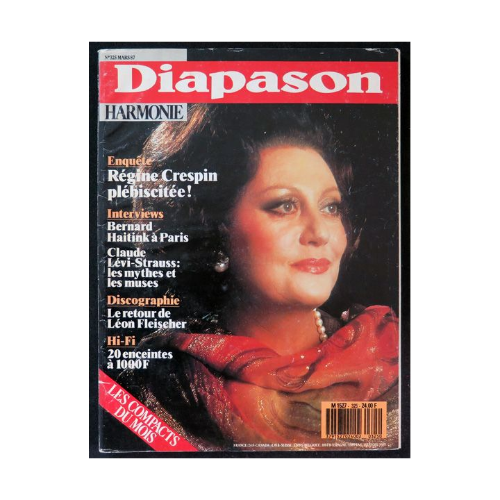 Diapason Harmonie n° 325 Mars 87