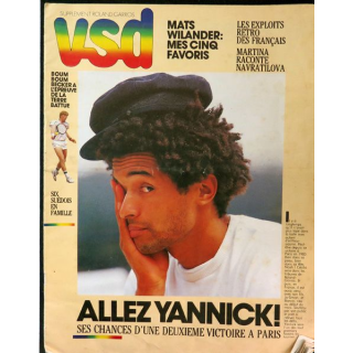 VSD supplément Roland Garros sur Yannick Noah