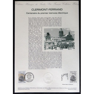 Documents philatéliques : Collection historique du timbre poste français "Clermont Ferrand"